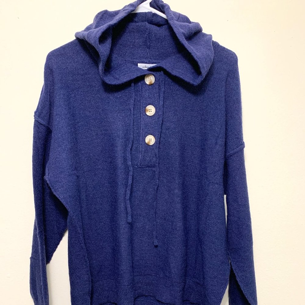 White Birch Tander Hooded Sweater Hentley- Navy